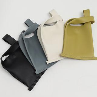 One-handle Pleather Tote Bag