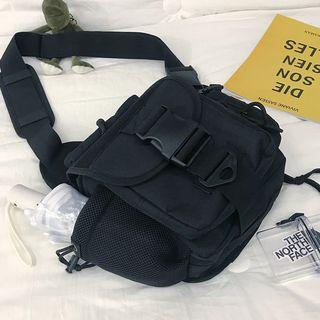Buckled Crossbody Bag Black - One Size