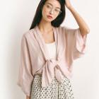 3/4-sleeve Plain Light Jacket