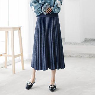 Midi Accordion Pleated Skirt