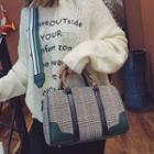 Plaid Tote Bag Green - One Size