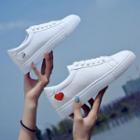Heart Detail Lace Up Sneakers