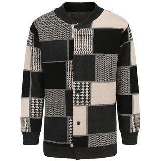 Irregular Paneled Cardigan