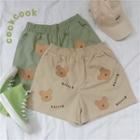 Bear Applique Shorts