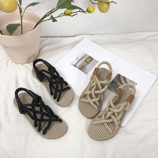 Braided Strappy Sandals