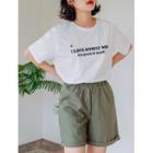 Letter Eco-friendly T-shirt