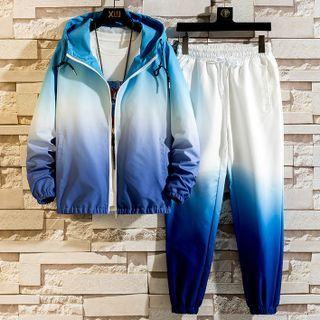 Set: Gradient Hooded Jacket + Sweatpants