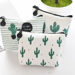 Cactus Print Coin Purse