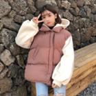 Color-block Padded Loose-fit Jacket