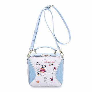 Cat Embroidered Crossbody Bag