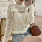 Long-sleeve Cover-up / Sleeveless Top