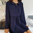 Tie-neck A-line Tunic