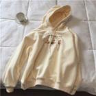 Print Hoodie Cream Almond - One Size