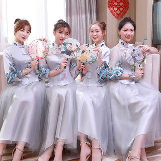 Traditional Chinese Midi A-line Cocktail Dress (various Design)