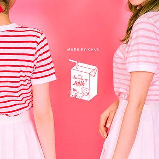 Strawberry Milk Stripe T-shirt