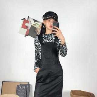 Coated H-line Jumper Dress