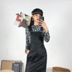 Coated H-line Jumper Dress