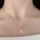 Snow Flakes Necklace Gold - One Size