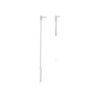 Sterling Silver Simple Fashion Long Tassel Cubic Zircon Asymmetric Earrings Silver - One Size