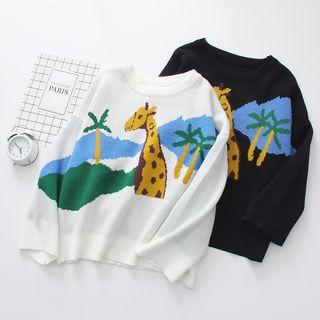 Giraffe Jacquard Sweater