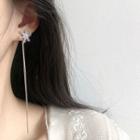 Snowflake Fringe Earring 1 Pair - Silver - One Size