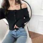 Off-shoulder Light Jacket