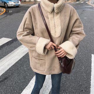 Faux Shearling Pullover