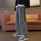 Bolt Pattern Loose Fit Jeans