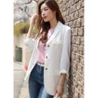 Single-breasted Slit-side Blazer