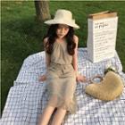 Tie-waist Glitter Sundress