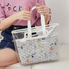 Clear Planet Double Handbag