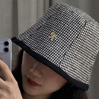 Houndstooth Bucket Hat Houndstooth - Black - One Size