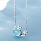 Whale Necklace S925silver - One Size