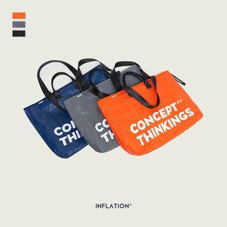 Lettering Woven Tote Bag