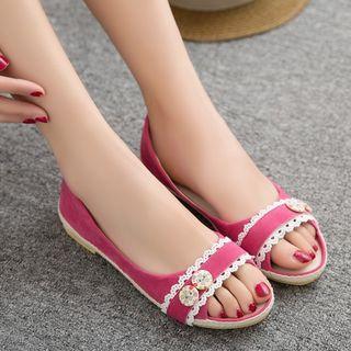Peep Toe Flats