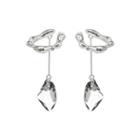 Faux Crystal Ear Cuff 1 Pair - Ear Cuff - Faux Crystal - Silver - One Size