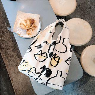 Cartoon Canvas Tote Bag Graffiti - One Size
