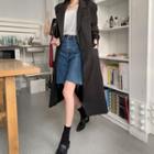 Two-button Loose-fit Long Blazer Black - One Size
