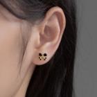Bow Agate Sterling Silver Earring