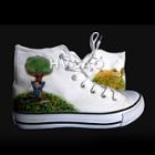 Memory High-top Canvas Sneakers