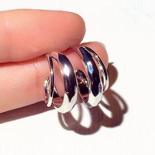 Polished Layered Alloy Earring