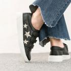 Star-print Velcro-detail Sneakers