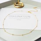 Gold Plated 925 Sterling Silver Bead Choker