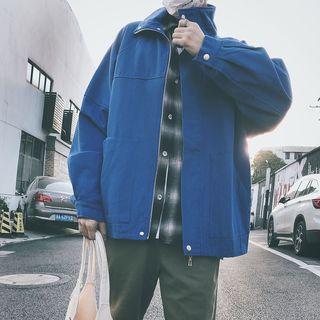 Dog Print Zip Jacket