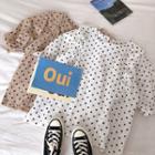 Dot Short-sleeve Blouse