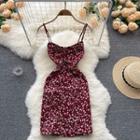Floral Suspender A-line Skirt