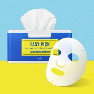 Scinic - Easy Pick Daily Sheet Mask - 2 Types Moist & Smooth