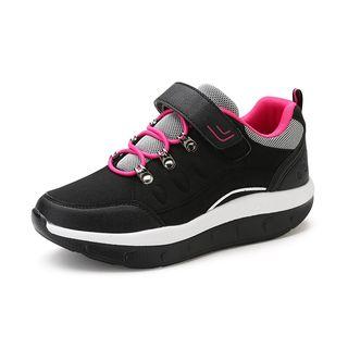 Lace-up Hook And Loop Sneakers