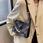 Faux Pearl Chained Shoulder Bag