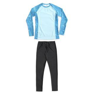 Raglan Long-sleeve Rashguard / Water Pants